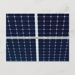 Cartão Postal Imagem engraçada de um painel de energia solar