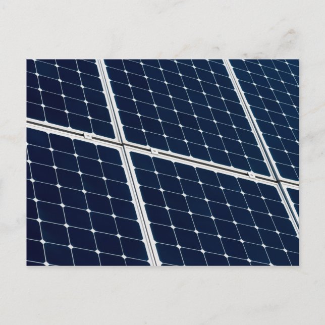 Cartão Postal Imagem engraçada de um painel de energia solar (Frente)