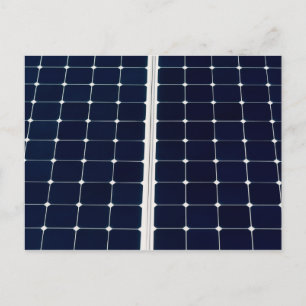 Cartão Postal Imagem engraçada de um painel de energia solar