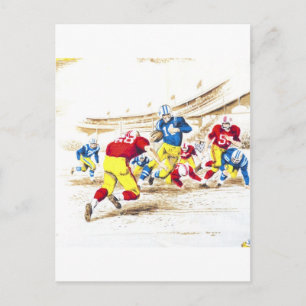Cartão Postal Imagem Fotográfica de Jogadores de Futebol Vintage