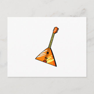 Cartão Postal Imagem gráfica de instrumento de cadeia Balalaika