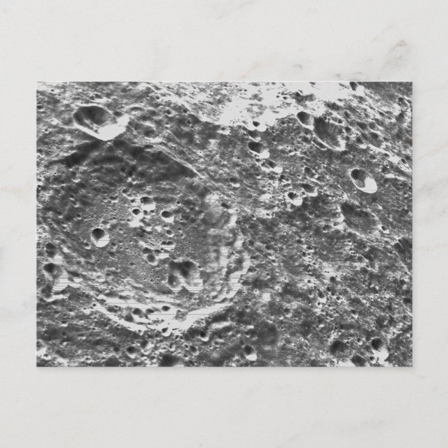 Cartão Postal Imagem lunar de Missão Artemis 1 (Frente)