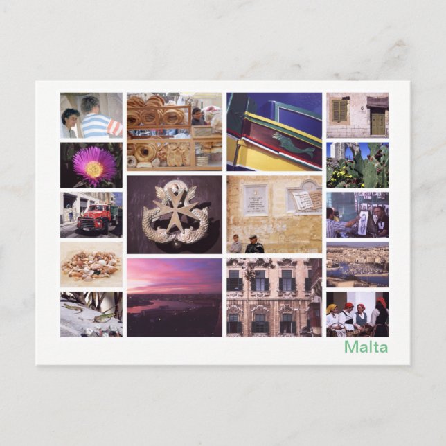 Cartão Postal Imagem múltipla de Malta 2 (Frente)