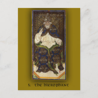 Cartão Postal Imagens da placa Visconti-Sforza Tarot em placas