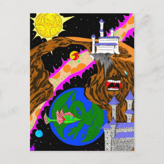 Cartão Postal Imagens ocultas de fantasia