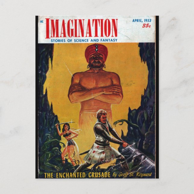 Cartão Postal Imaginação - 1953-4_Arte Pulp (Frente)