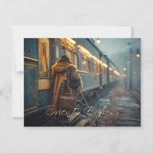 Cartão Postal Imaginado o Viagem do trem de trem do Orient Expre