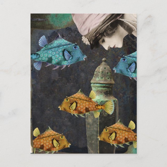 Cartão Postal Imaginário Sob Aventura Marítima (Frente)