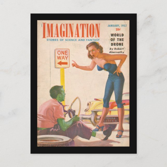 Cartão Postal Imagination v06 n01 (1955-01.Greenleaf)_Pulp Art (Frente)