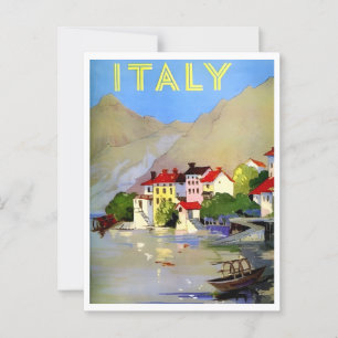 Cartão Postal Imaginava-se a cena da aldeia costeira italiana Vi