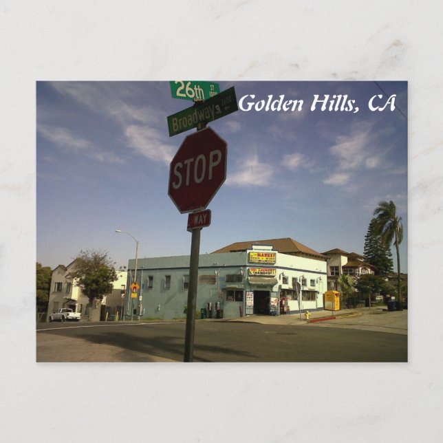 Cartão Postal IMG00545-20110602-1659, Golden Hills, CA (Frente)