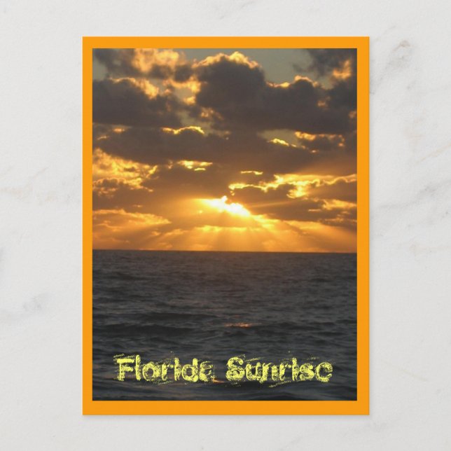 Cartão Postal IMG_2860, Florida Sunrise (Frente)