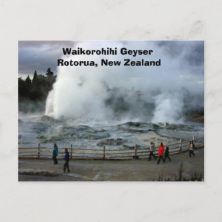 Cartão Postal IMG_4274, Waikorohihi Geyser Rotorua, Nova Zelândi
