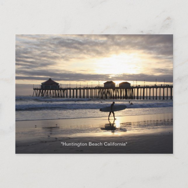 Cartão Postal IMG_5899, "Huntington Beach California" (Frente)