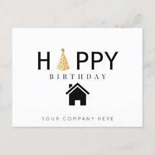 Cartão Postal Imobiliária Feliz Aniversário Profissional
