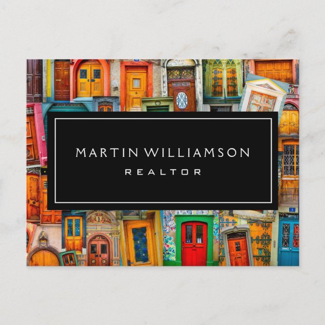 Cartão Postal Imobilizações Profissionais Modernas Portas Clássi (Frente)