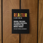 Cartão Postal Imobilizador Funny Imobiliário<br><div class="desc">O Funny Real Estate Agent Realtor Cote Postcard com a engraçada definição de um corretor e seu trabalho. Este produto faz uma ideia de presente de excelente no Natal ou Aniversário para cada corretor imobiliário,  corretor imobiliário,  vendedor de imóveis e agente imobiliário. Compre agora.</div>