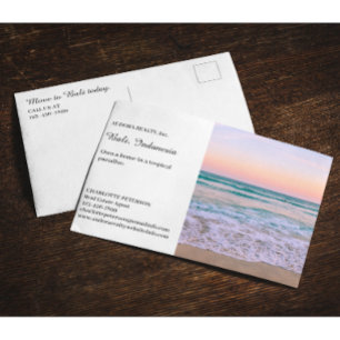 Cartão Postal Imóveis de Área de Verão ou Tropical
