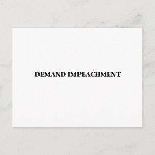 Cartão Postal Impeachment de Demanda