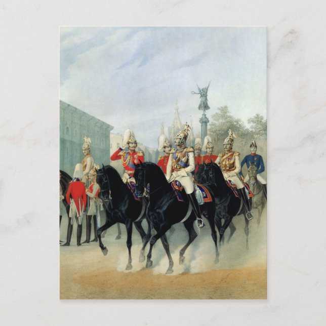 Cartão Postal Imperador Nicholas I e Grão-Duque Alexander (Frente)