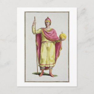Cartão Postal Imperador Otto III (980-1002), gravado por Pierre 