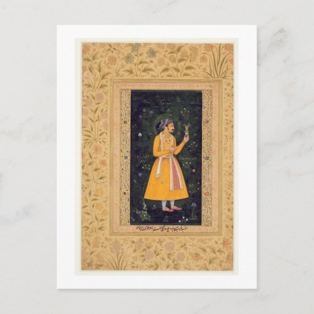 Cartão Postal Imperador Shah Jahan (1592-1666) (r.1627-1658) com (Frente)