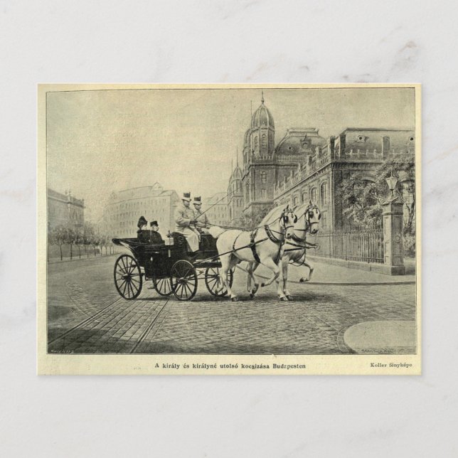 Cartão Postal Imperatriz Elisabeth de Austria- Sissi, Budapeste  (Frente)