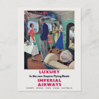 Imperial Airways Poster vintage 1936