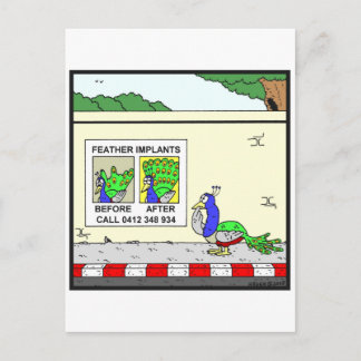 Cartão Postal Implantes de penas