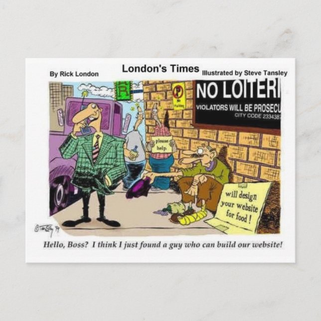 Cartão Postal Implorando 4 presentes e Coleções engraçados no de (Frente)