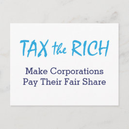 Cartão Postal Imposto para os ricos
