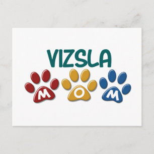 Cartão Postal Impressão 1 da Pata da VIZSLA