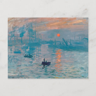 Cartão Postal Impressão Clausto sunrise impressionista
