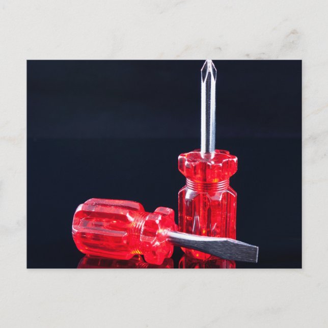 Cartão Postal Impressão da Ferramenta de Chave de Ecrã Moderna (Frente)