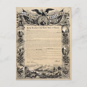 Cartão Postal Impressão da proclamação da emancipação