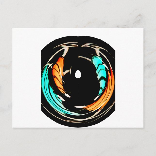 Cartão Postal Impressão de Arte com Padrão Tradicional Africano (Frente)