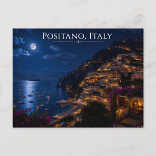 Cartão Postal Impressão de Arte de Viagem Panorâmica ao Luar da