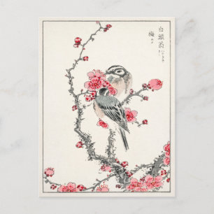 Cartão Postal Impressão de Arte Japonesa Antiquada por Árvore de