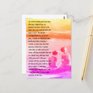 Cartão Postal Impressão de inocência,