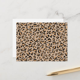 Cartão Postal Impressão de leopardo, manchas de leopardo, leopar