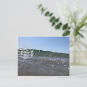 Cartão Postal Impressão de Onda do Oceano   Arte da Natureza da 