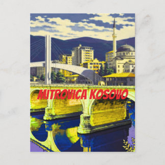 Cartão Postal Impressão de Poster de Mitrovica Kosovo, Arte de P