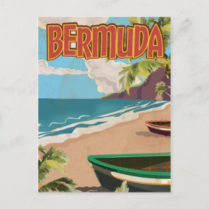 Cartão Postal Impressão de pôster de viagem divertido vintage da