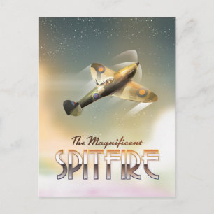 Cartão Postal impressão de pôster de viagem Magnificent Spitfire