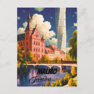 Cartão Postal Impressão de Viagem Malmo - Cartaz de Malmo, Malmö