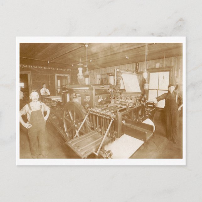 Cartão Postal Impressão de vinheta (Frente)