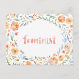 Cartão Postal Impressão feminista