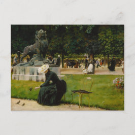 Cartão Postal Impressão na tela do Jardim do Luxemburgo