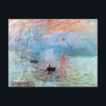 Cartão Postal Impressão, nascer do sol por Claude Monet<br><div class="desc">Impressão,  nascer do sol por Claude Monet</div>