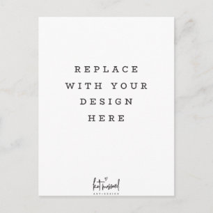 Cartão Postal IMPRESSÃO ORDER retrato vertical alto